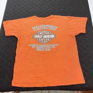 Vintage Harley-Davidson Shirt Mens Large Holoubek Pocket Tee St Augustine